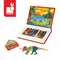 Magnetyczna układanka Dinozaury Magnetibook Janod