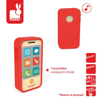 Telefon drewniany z dźwiękami, JANOD