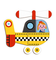 Magnetyczna układanka Pojazdy Magnetibook kolekcja 2018, Janod