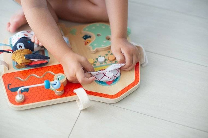 Drewniana tablica manipulacyjna Farma Lilliputiens