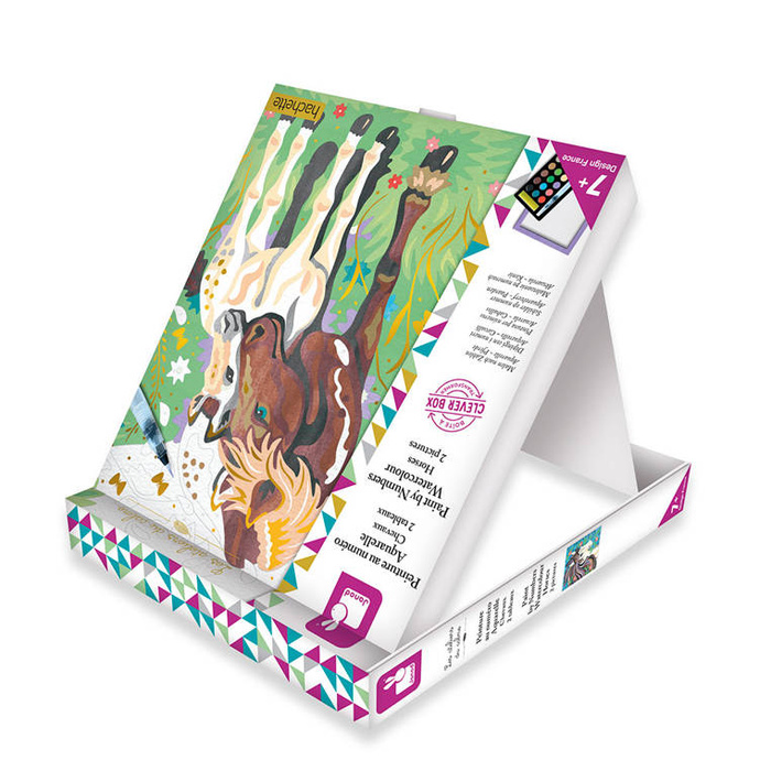 Zestaw kreatywny dla dzieci Malowanie po numerach Konie Janod