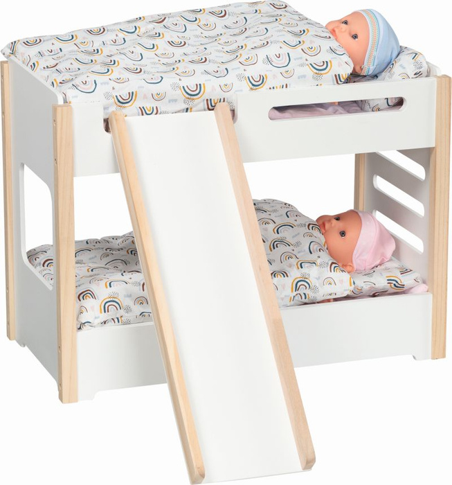 Łóżko piętrowe ze zjeżdżalnią Goki