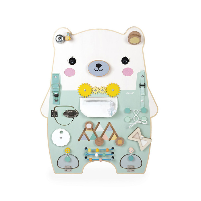 Tablica manipulacyjna dla dzieci XL 20 aktywności Miś Pure Janod