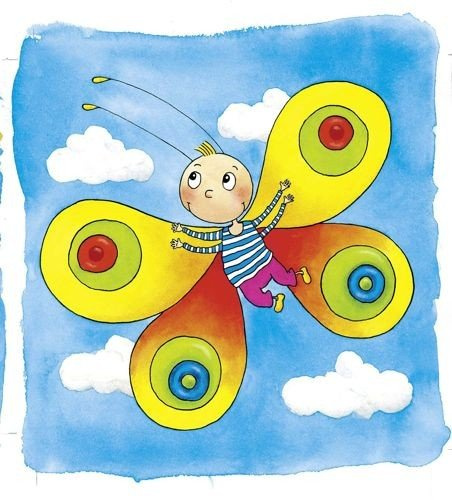 Układanka drewniana, warstwowa. Motyl, Goki