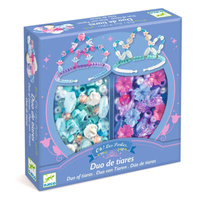 Zestaw dla dzieci do tworzenia biżuterii 2 tiary niebieski Djeco