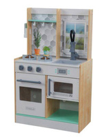 Kuchnia drewniana dla dzieci Lets Cook Natural z światłem i dźwiękiem KidKraft