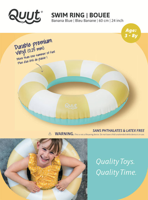 Kółko do pływania średnie 60 cm Banana Blue Quut