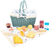 Wiklinowy kosz piknikowy dla dzieci z akcesoriami Tasty Small Foot 