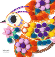 Zestaw zrób to sam obrazki z pomponów Ptaszki Djeco