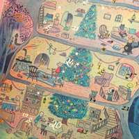 Kalendarz adwentowy z bajkami projektorem La Grande Famille Moulin Roty