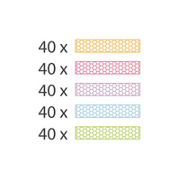 Klocki dla dzieci pastelowy Fun Box Bioblo 200 elementów