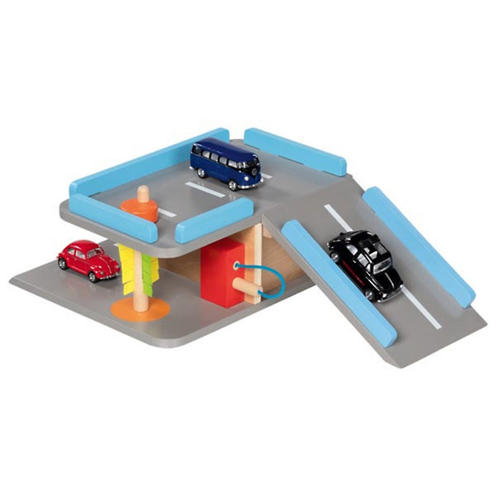 Parking dla autek drewniany dwupoziomowy City Goki