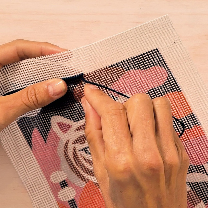 Haft gobelinowy dla dorosłych Tygrys w zaroślach Djeco Atelier 64