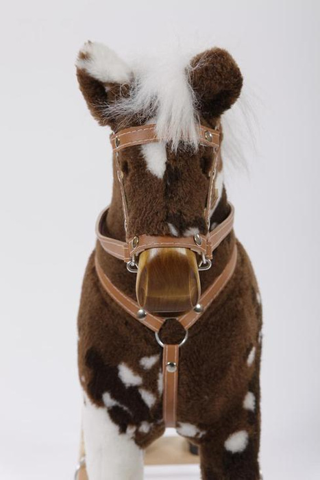 Koń na biegunach XL. Koń łaciaty