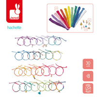 Zestaw kreatywny robienie biżuterii Tęczowe bransoletki 30 szt. Janod