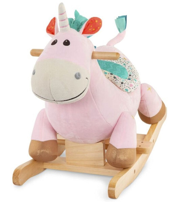Pluszowy jednorożec na biegunach Rodeo Rocker Cleo B.Toys