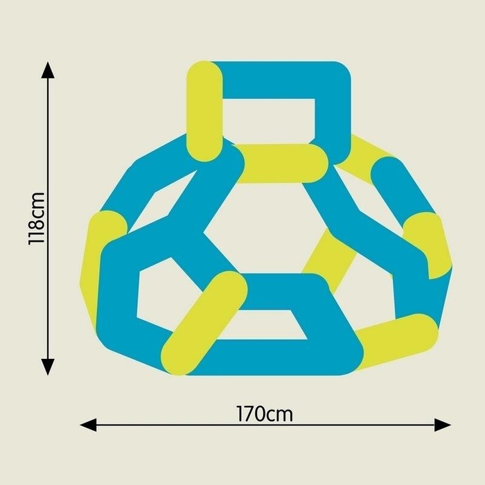 Drabinka dla dzieci Dome Climber niebieska Plac zabaw Lil' Monkey