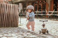 Jeździk i hulajnoga 2 w 1 zamykany schowek brązowy Highwaykick 1 Lifestyle Scoot & Ride