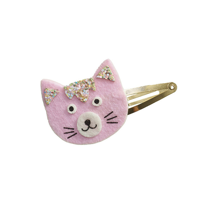 Brokatowe spinki do włosów Pieski i kotki Zestaw kreatywny dla dzieci do tworzenia biżuterii Janod