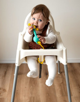 Zestaw 3 silikonowych pasków do zabawek w ciepłych kolorach Liinklz Möbi