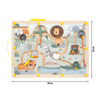 Magnetyczny drewniany labirynt Safari Small Foot