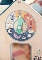 Drewniany multifunkcyjny zestaw do zabawy w Szkołę z 3 figurkami i akcesoriami Lilliputiens