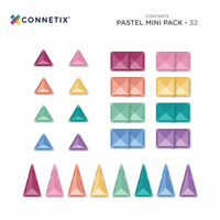 Klocki magnetyczne Connetix Pastel Mini Pack 32 el.