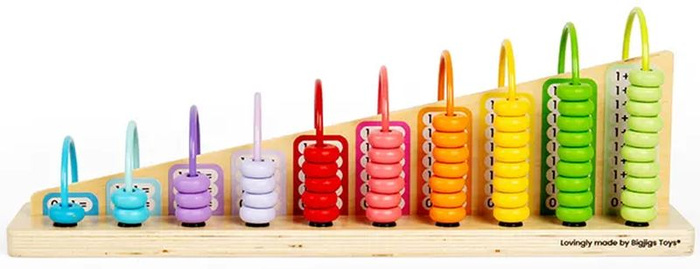 Drewniane liczydło tęcza Bigjigs