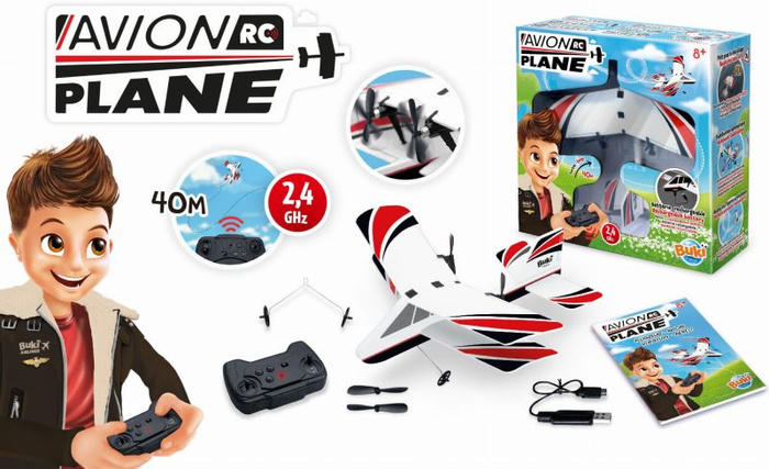 Dwupłatowiec zdalnie sterowany dla dzieci Buki