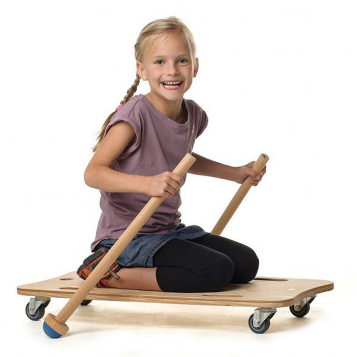 Drewniana deska na kółkach deskorolka Maxi Roller Board Erzi