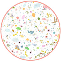 Transparentna pelerynka przeciwdeszczowa dla dzieci Wiosna Djeco