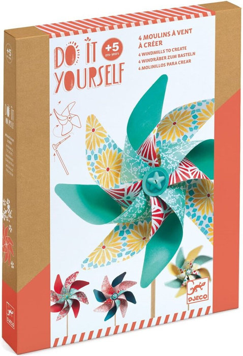 Zrób to sam wiatraczki dla dzieci Sweet Djeco