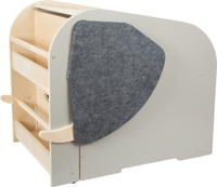 Drewniana skrzynia na zabawki z miejscem do siedzenia Słoń Small Foot