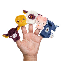 Książeczka z pacynkami Młode zwierzątka Lilliputiens edukacyjna Zabawka dla niemowląt