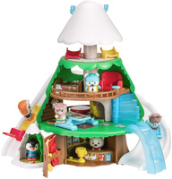 Drzewo domek alpejski stok narciarski Klorofil