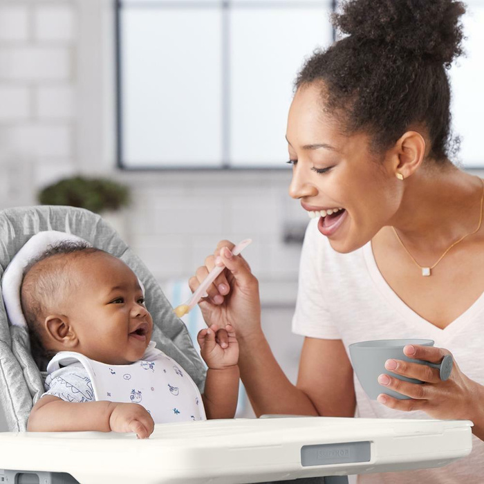 Zestaw łyżeczek Easy-Feed Grey/Soft Coral Skip Hop