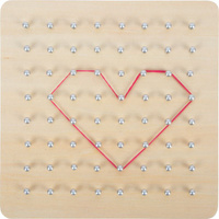 Drewniana tablica wzory geometryczne zabawa edukacyjna Small Foot