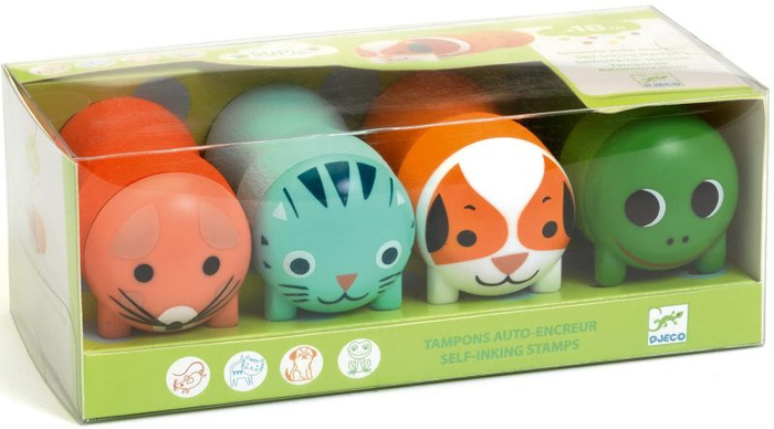 Komplet stempelków dla dzieci Zwierzęta ogrodowe Djeco