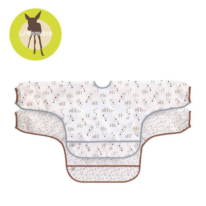 Zestaw śliniaków z długim rękawem Tiny Farmer Owieczka Lassig