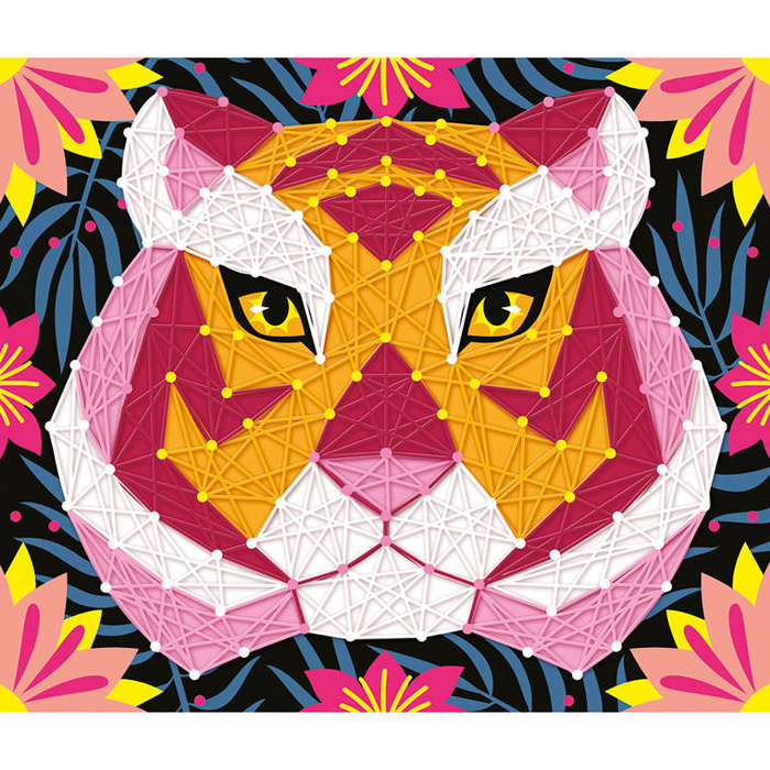 Zestaw kreatywny Przeplatanka 3D String art Zwierzęta dżungli Janod