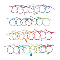 Zestaw kreatywny robienie biżuterii Tęczowe bransoletki 30 szt. Janod