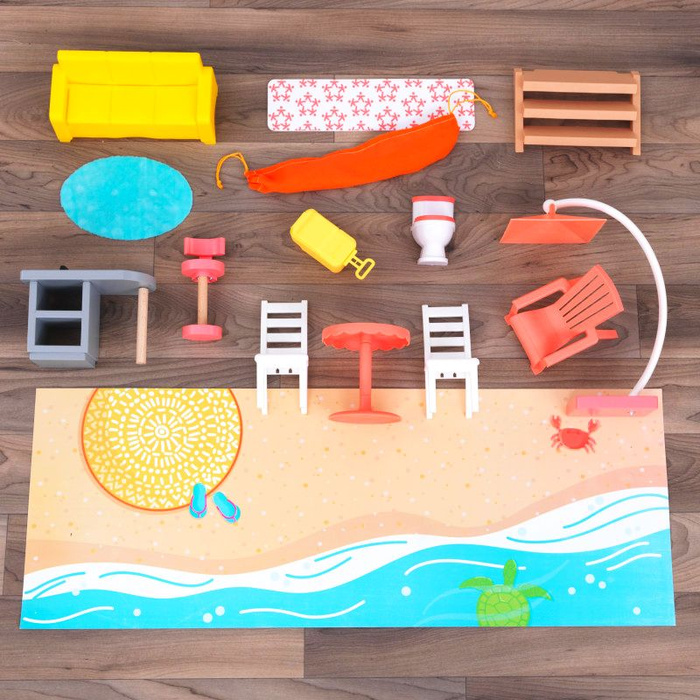 Domek dla lalek 2w1 diabelski młyn Fun Beach House KidKraft