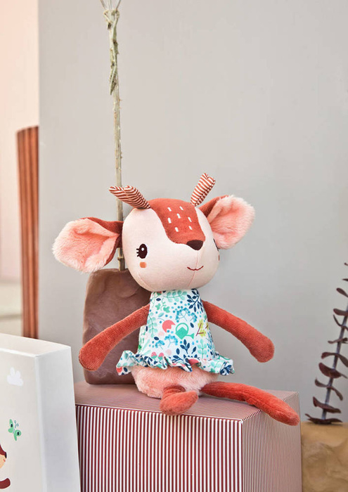 Miękka przytulanka do zasypiania Sarenka Stella w ozdobnym pudełku Lilliputiens