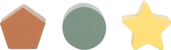 Kostka edukacyjna drewniana duża 7 stronna Safari Small Foot