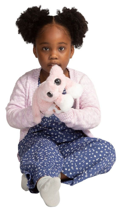 Pluszak dla dzieci. Różowy kot z dużymi oczami, Manhattan Toy