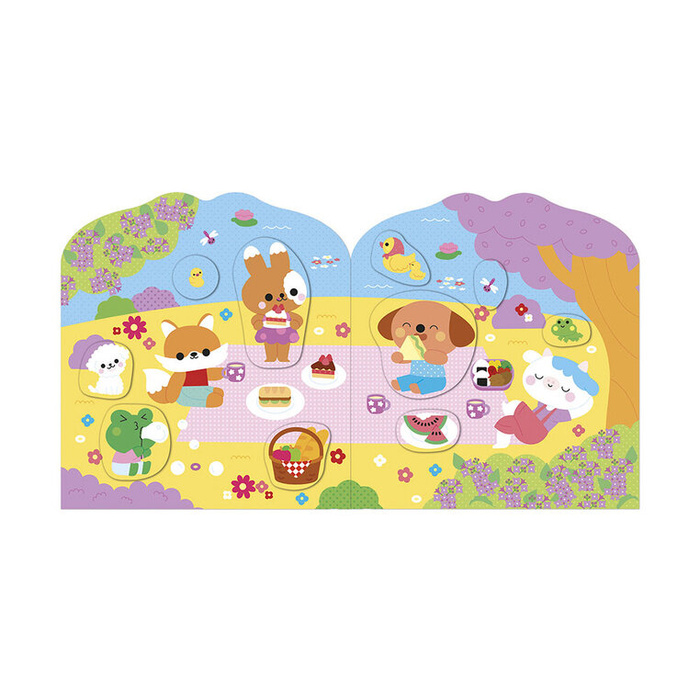 Książeczka z naklejkami Wieś Janod