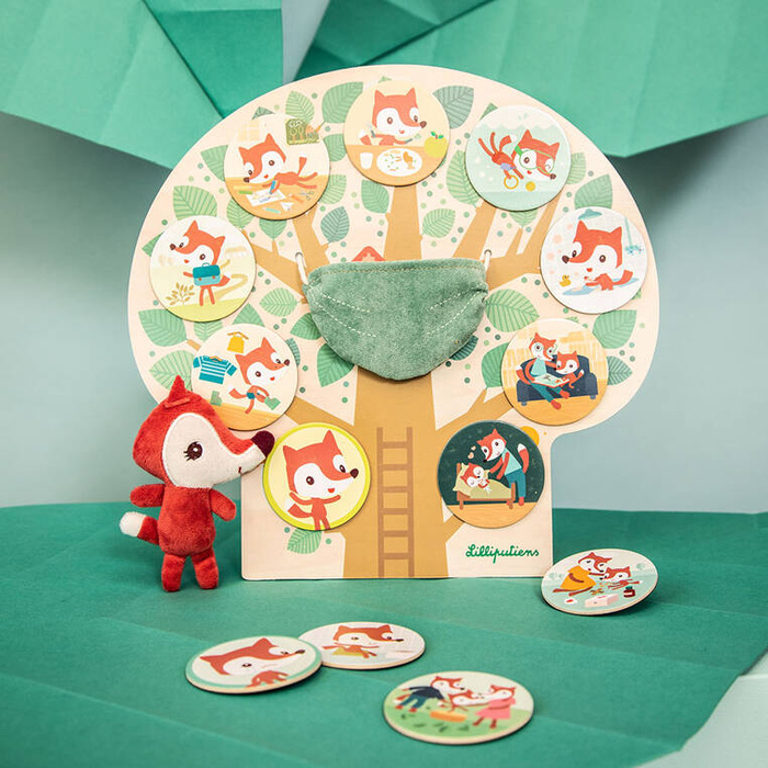 Drewniana tablica magnetyczna Mój dzień Lisiczka Alice Lilliputiens