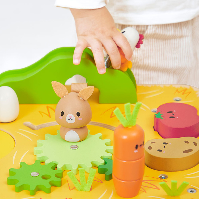 Drewniany stolik edukacyjny Farma Janod