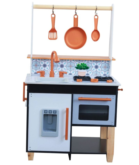 Czarna kuchnia dla dzieci Artisan Island KidKraft