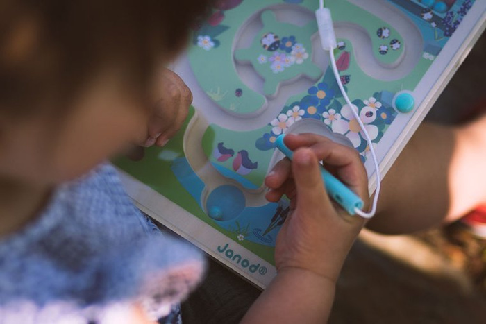 Magnetyczny labirynt dla dzieci Łąka Janod